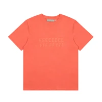 Ensemble classique de marque avec imprimé lettres double ligne, ensemble t-shirt et short d'été de haute qualité, ensemble t-shirt et short 100% coton pur 5