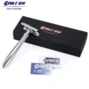 BAILI Safety Razor Double Edge One Blade Shaver Classic Barber Wet Shaving for Men Women Beard Hair Removal with Blades BR191T 6