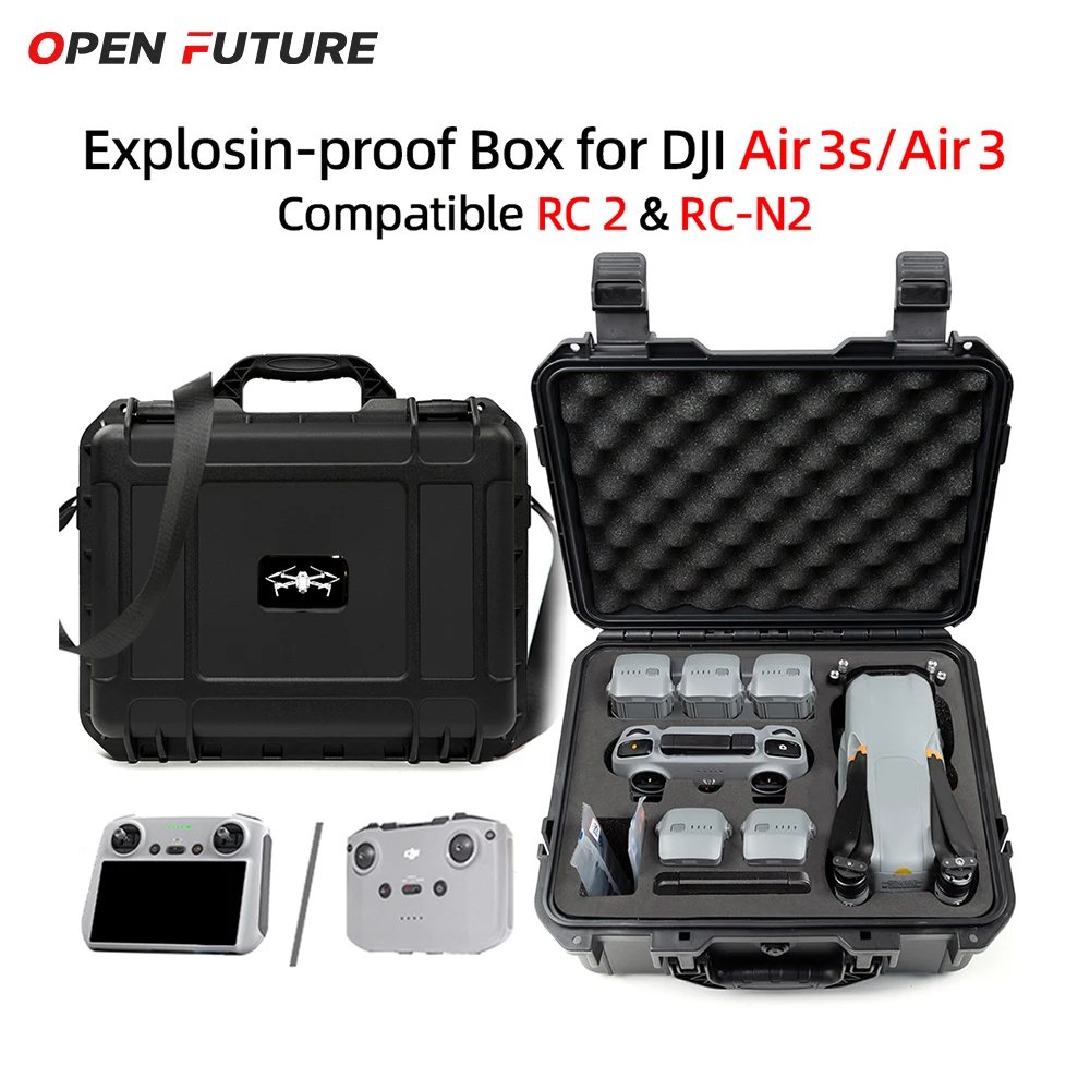 Drone Case Explosion-proof Box For DJI Air 3S Air 3 Storage Carrying Case Waterproof Hard Shell Cases Drone Accessorie