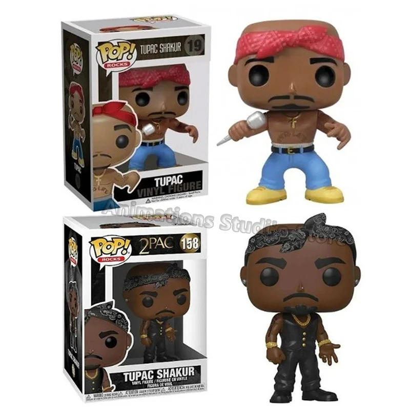 Funko Pop Rocks Rapper 2PAC Tupac #19 Tupac Shakur #158 Vinyl 