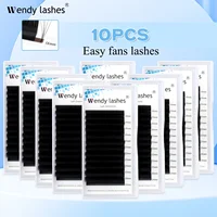 Wendy Lashes 10pcs Wholesale Eyelash Easy Fan Lash Extension Soft Faux Mink Natural Lash Russian Volume Fake Eyelashes Supplies 1