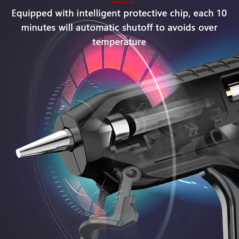 Lithium Electric Hot Melt Glue Gun Professional Glue Gun Paintless Repair Cordless Heat Temperature Thermo Glue Gun Sprayer 2