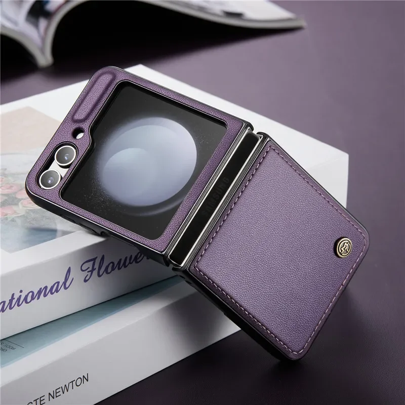 Luxury Magnetic Wallet PU Leather Case with Shockproof Card Holder Pocket Cover
