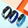 Hot Sale 3PCS Student Smartwatch LED Display Multi-color Electronic Clock for Boys and Girls Cute Cartoon Football Sports Watch 2