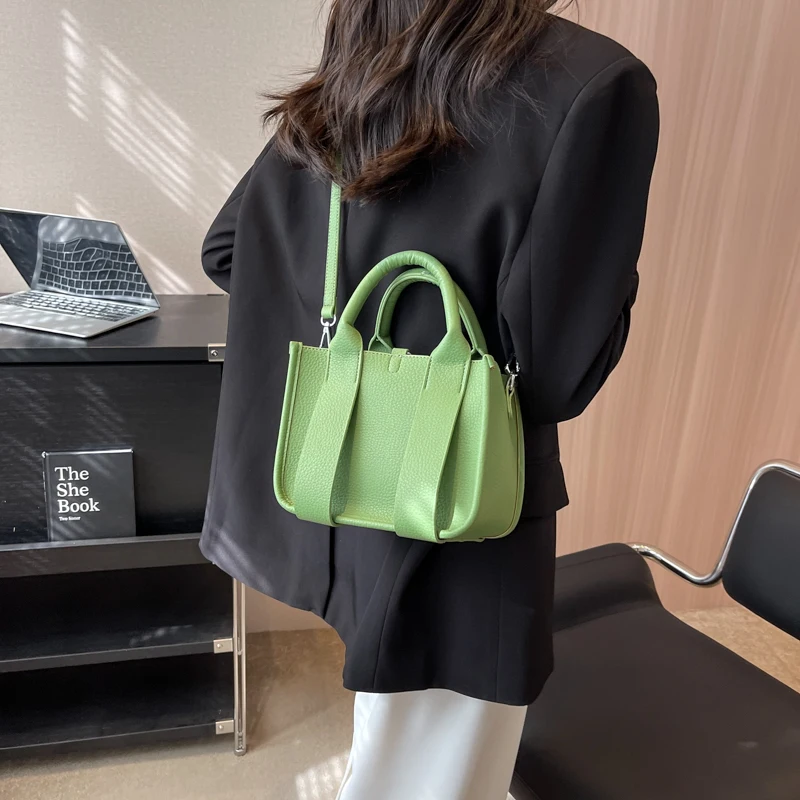 LEFTSIDE Small Top Handle Crossbody Bag with Short Handle for Women 2023  Summer Trend Purses Handbag PU Leather Tote Bag
