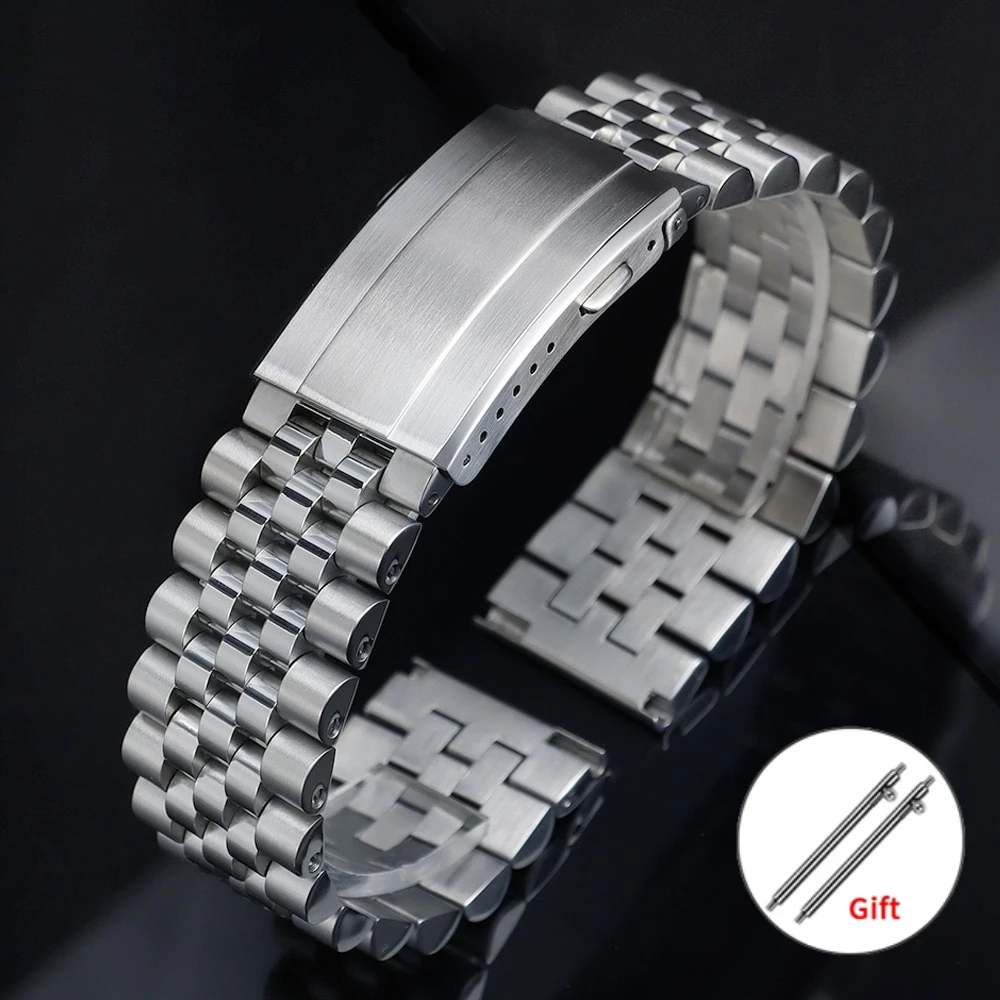 Premium Stainless Steel Bracelet with Quick Release Solid Folding Buckle