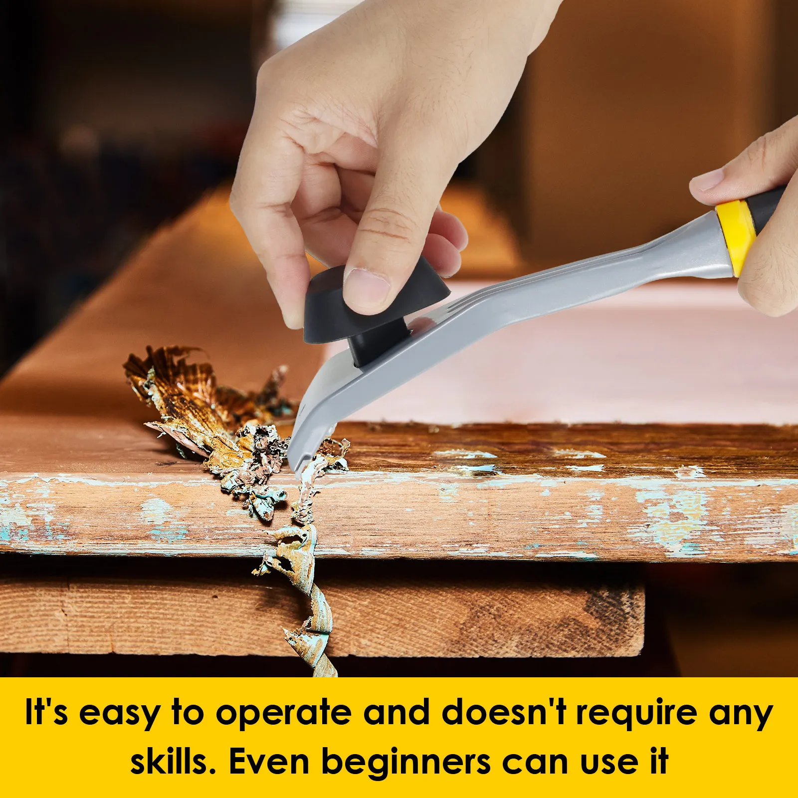 Handheld Carbide Scraper Ergonomic Scraper Tool Non Slip Carbide Scraper with Plastic Handle Multi-functional Paint Scrape Tools