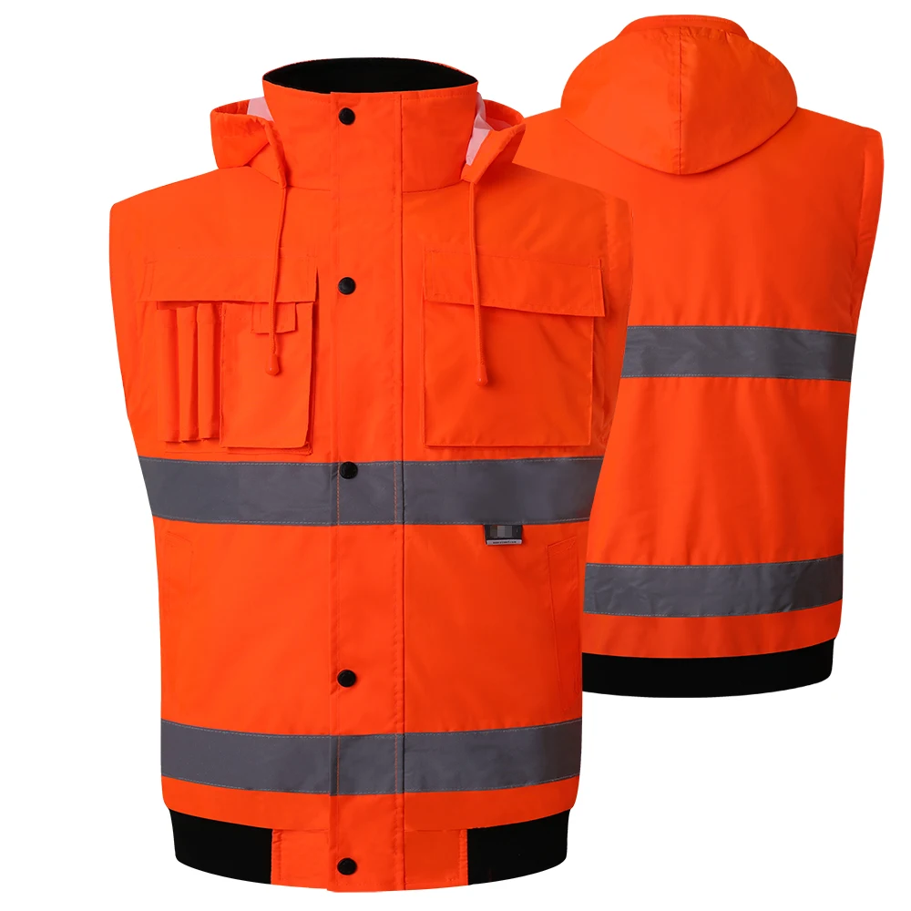 Men's Winter Hi Vis Safety Jacket Waterproof Jacket With