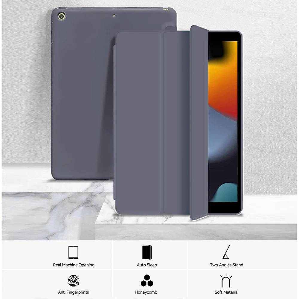 Premium PU Leather Flip Smart Cover with Magnetic Auto Wake/Sleep Function