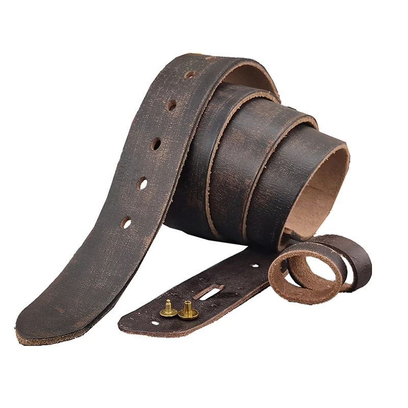 Vintage Leather Belts Without Buckles Men Belt Ceinture Homme Retro Mens Leather Belts Without Buckles 95-130CM SP07