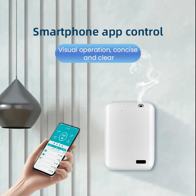 Bluetooth Electric Room Fragrance Distributor 150ml Aromatic Oils Aroma Diffuser Machine Smart Timing Hotel Air Purifier