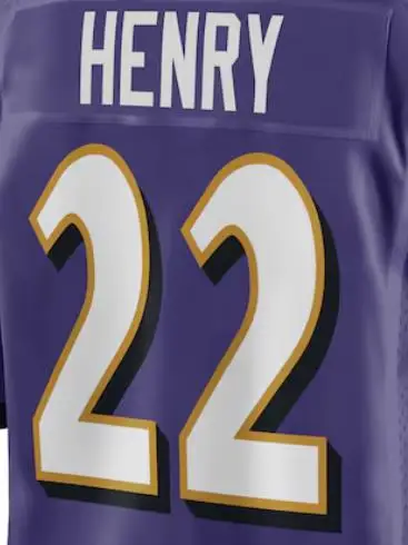 스티치 볼티모어 아메리칸 축구 저지, 이름 번호 8 라마 잭슨 22 데릭 헨리 스포츠 셔츠, 도매