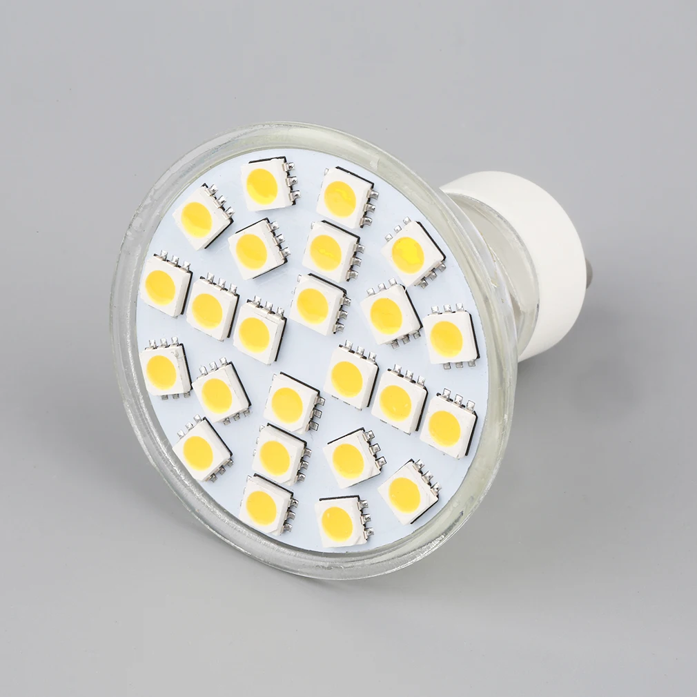

24SMD5050 GU10 LED SMD Bulbs Spot Light High Power Cool/Warm White Light