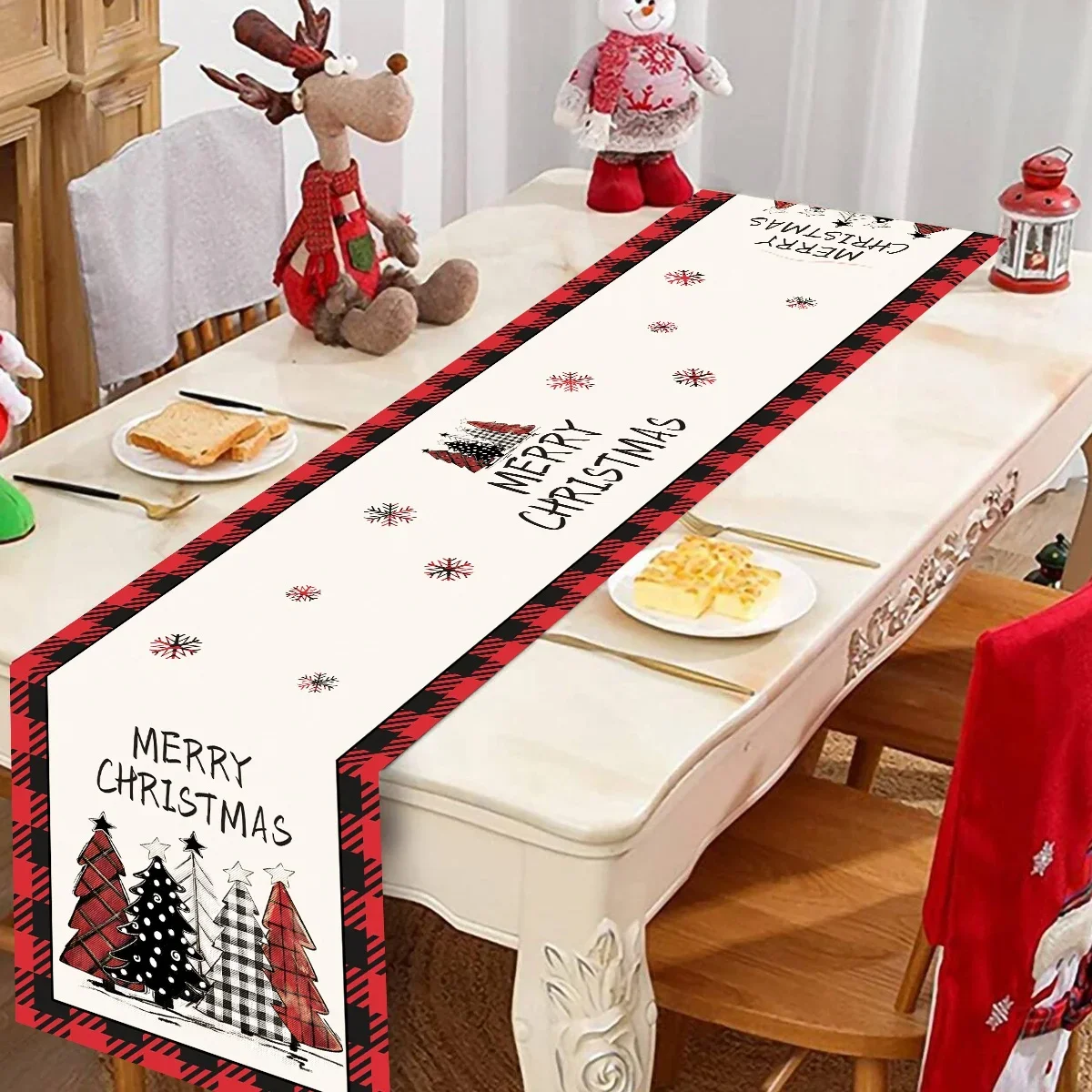 Tapete Xadrez Buffalo Natal Artoid Mode - Decorativo Lavável 5x3 Pés