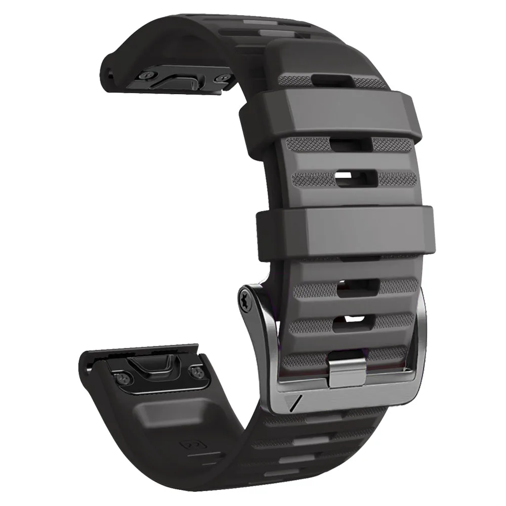 Enhanced Sports Silicone Watch Band - QuickFit 22mm & 26mm Replacement Strap Bracelet