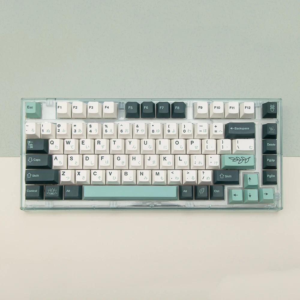 

KBDiy GMK Botanical Keycaps Japanese Cherry Profile 135 Keys/Set PBT Keycap for Mechanical Keyboards Gaming Caps DIY Custom