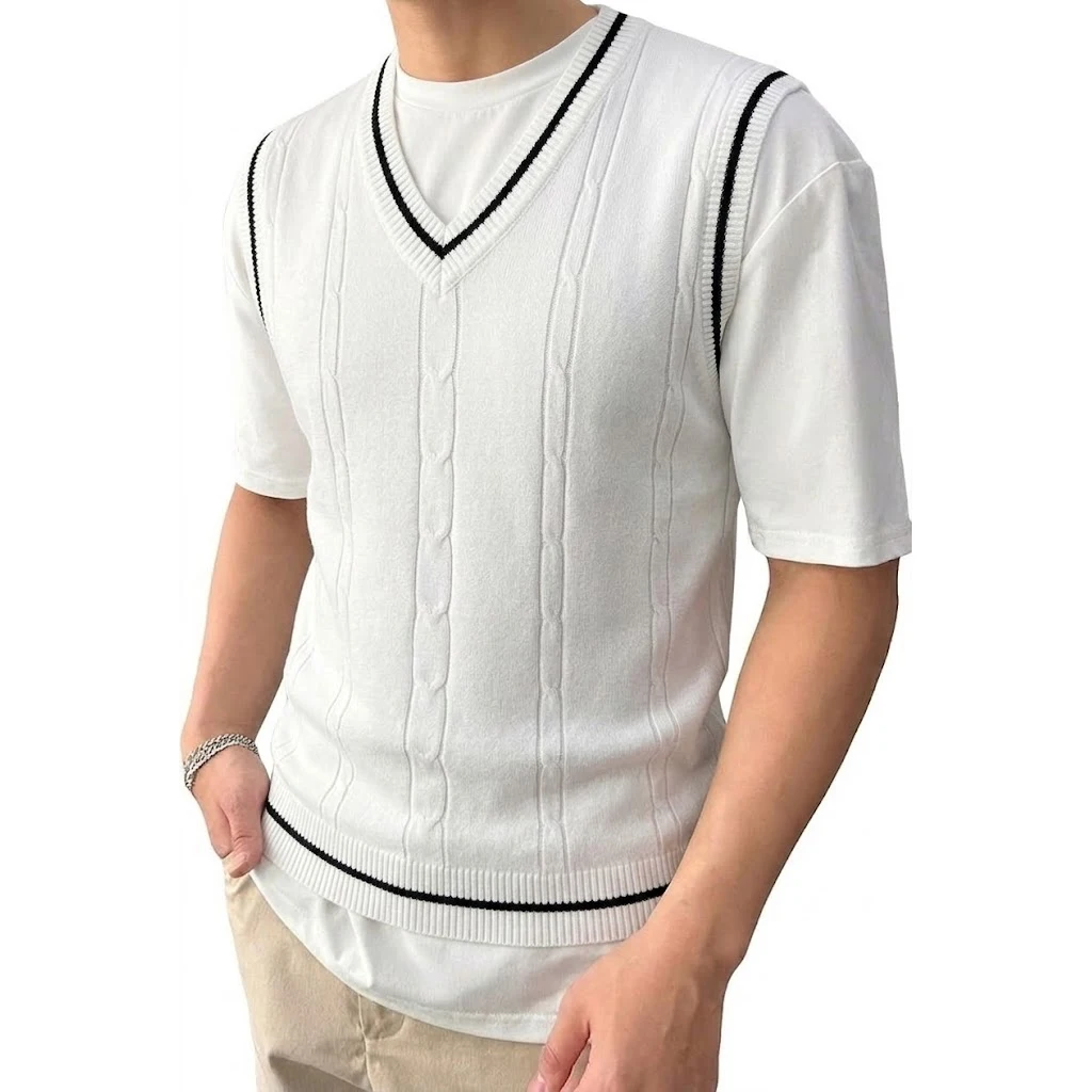 Men's Knit Sweater Vest 1