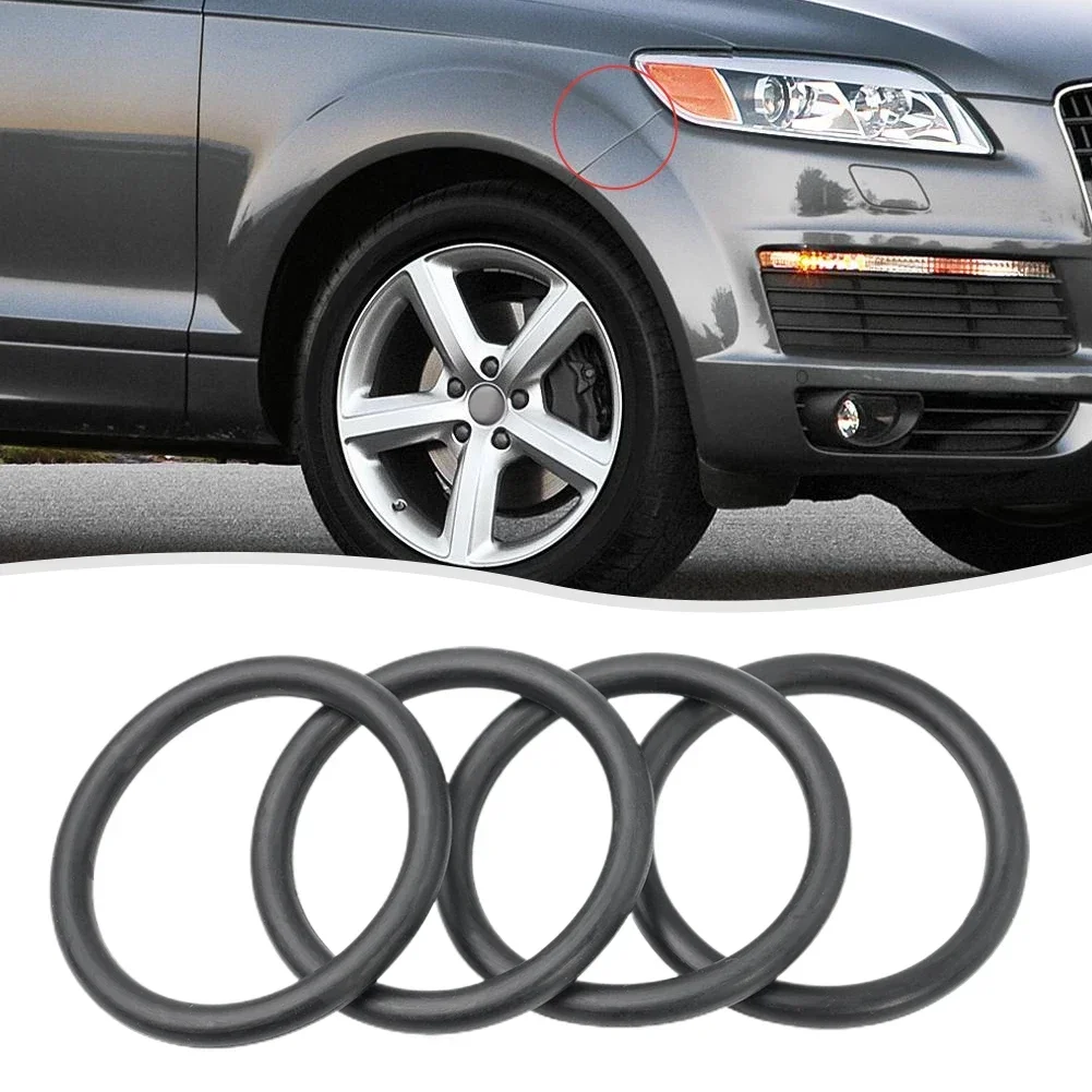 Kit Sgancio Rapido Paraurti (4 Clip) Universale – Fissaggi In Alluminio E Gomma Per Auto, SUV, Camion – Nero
