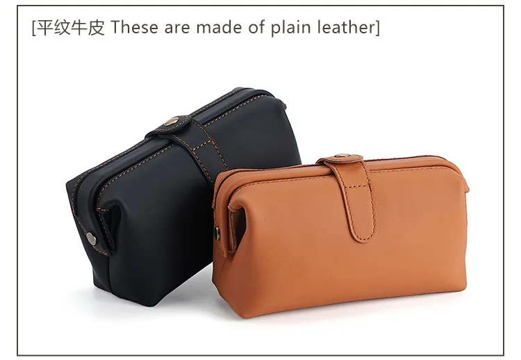 Echte Leder-Kosmetiktasche, multifunktionaler Reise-Toilettenartikel-Organizer für Damen, Herren, Unisex, Handytasche, Make-up-Tasche – Detail 10