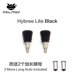 FeliStick Anti - Slip Gimbal Stick Ends - Pack of 2 - No plug (Hybree V2 Black)