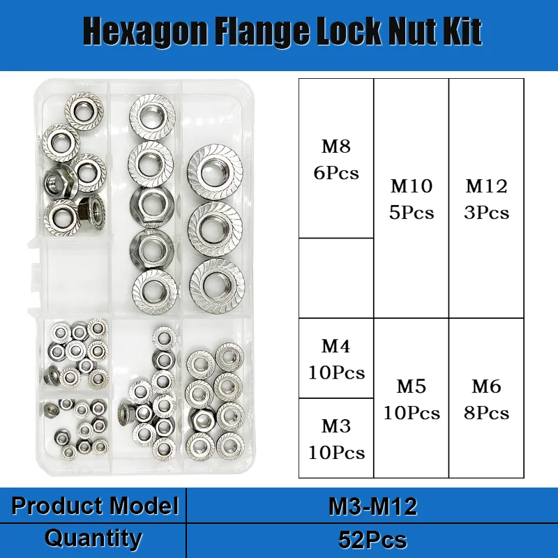 sextavada, Serrilhada Spinlock Flange Porca, Bloqueio Porca
