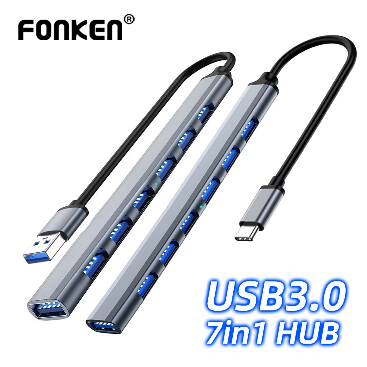 Adaptador Multi Splitter para Macbook Pro 13 15 Air mi Pro pc Laptop Usb 3.0 tipo c Port em Otg Usb Power em 1