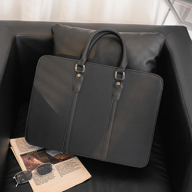 Executive Briefcase Bag for Men Office Leather Laptop Bag Men Cowhide  Handbags Luxury Designer Business Messenger Bag Shoulder - AliExpress