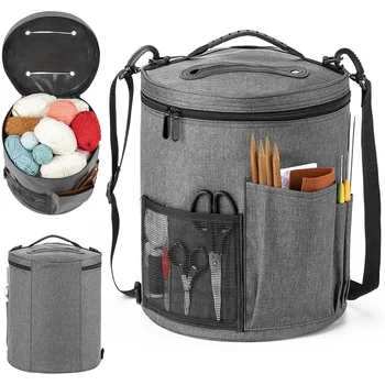 Large Capacity Crochet Yarn Bag 1