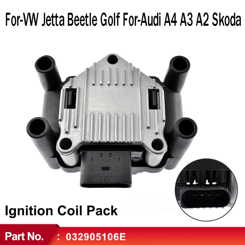 Ignition Coil 032905106b For Jetta Beetle Golf For A4 A3 A2 Skoda