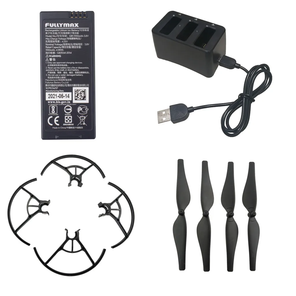 TelloDronePropellerBladeBatteryChargerStorageBagProtective