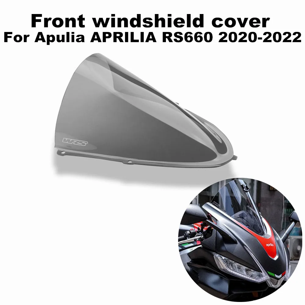 

Suitable for Aprilia RS660 RS 660 2020-2022 Motorcycle High Quality Extended Windshield and Sunshade Front Windshield Cover