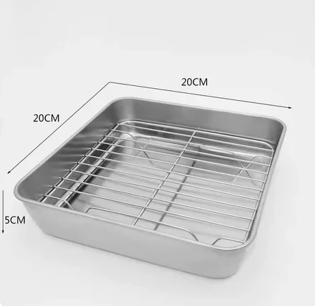 20x20cm tray and net