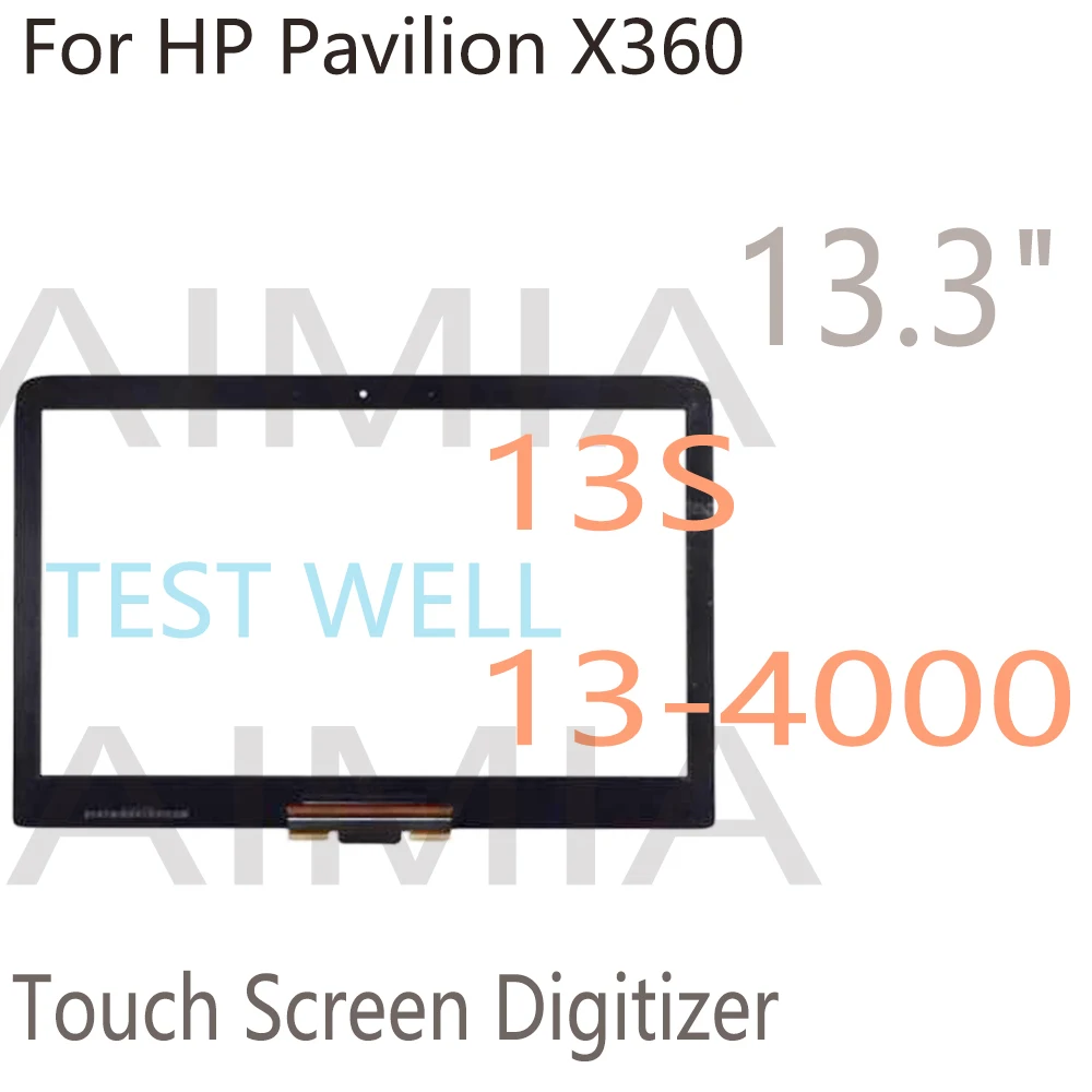 Фото Сенсорный экран 13,3 дюйма для HP Pavilion X360 13-s128nr 13-S 13S 13-4000, сенсорный экран с цифровым преобразователем, стеклянная сменная панель №1