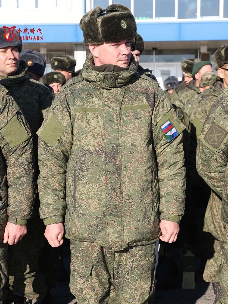 

Русская камуфляжная зеленая Униформа VKBO Lv8, хлопковый плотный зимний костюм
