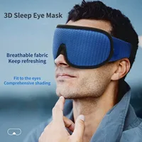 3D Blocking Light Soft Sleep Mask Padded Travel Rest Sleeping Eye Cover 1