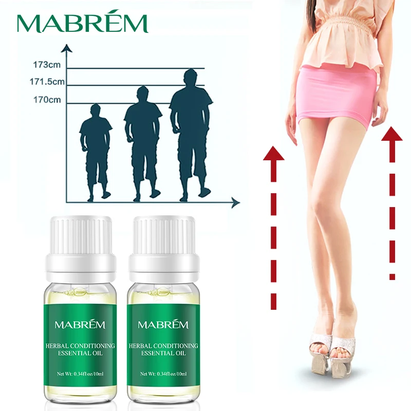 2pcs Mabrem Essential Oil Conditioning Body Grow Taller Increase Height