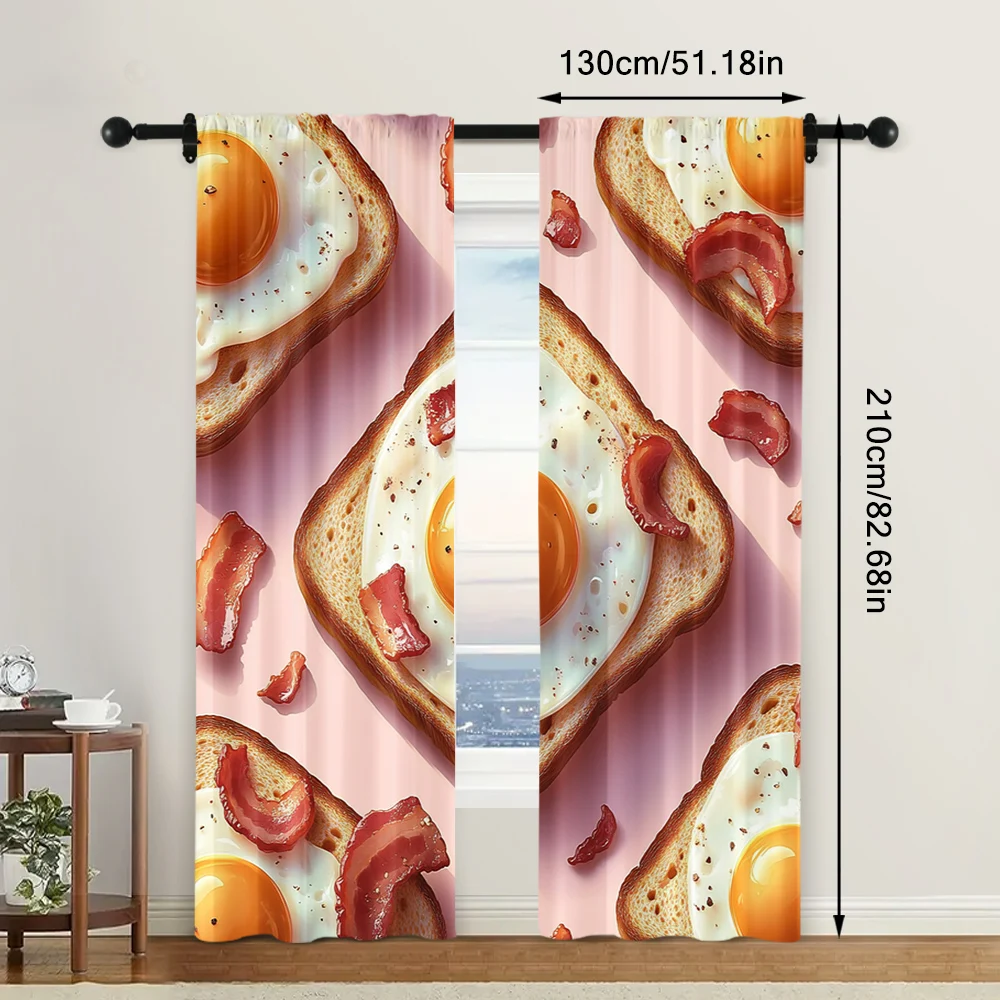 2pc,  Drapes Breakfast Polyester,Without Electricity Birthday Party Perfect for All Occasions decorate 6