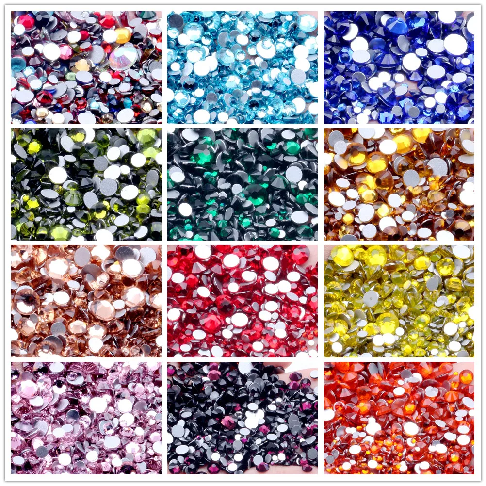 Non Hotfix Flat Back Crystals  Flat Back Crystal Rhinestones