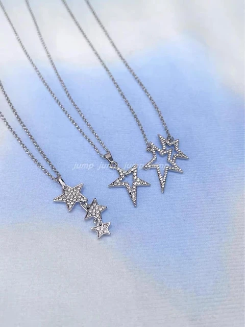 Star Five Pointed Star Necklace Y2k Millennium Spice Girl Subculture Jewelry  Ins Sweet Cool Girl Necklace AliExpress