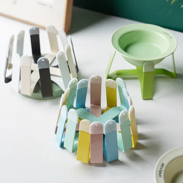Household Products Ceramic Pet Bowl Iron Frame Neck Protection Ufo Canned Water Bowl High Shallow Mouth Universal Pet Feeding 3