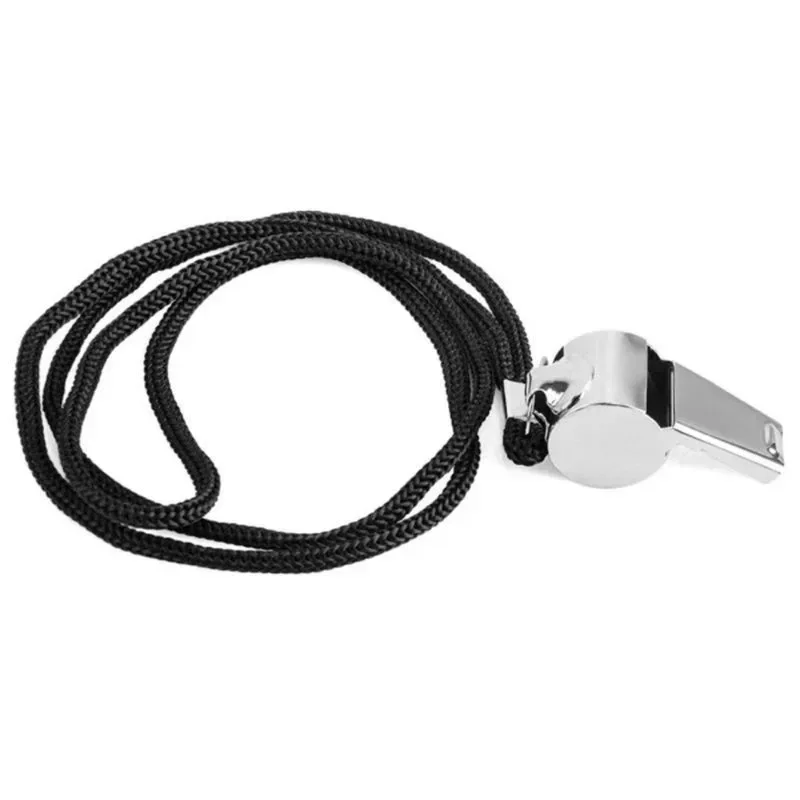 1PC Stainless Steel Whistle First Aid Whistle Soccer Football Basketball Hockey Baseball Sports Referee Survival Outdoor