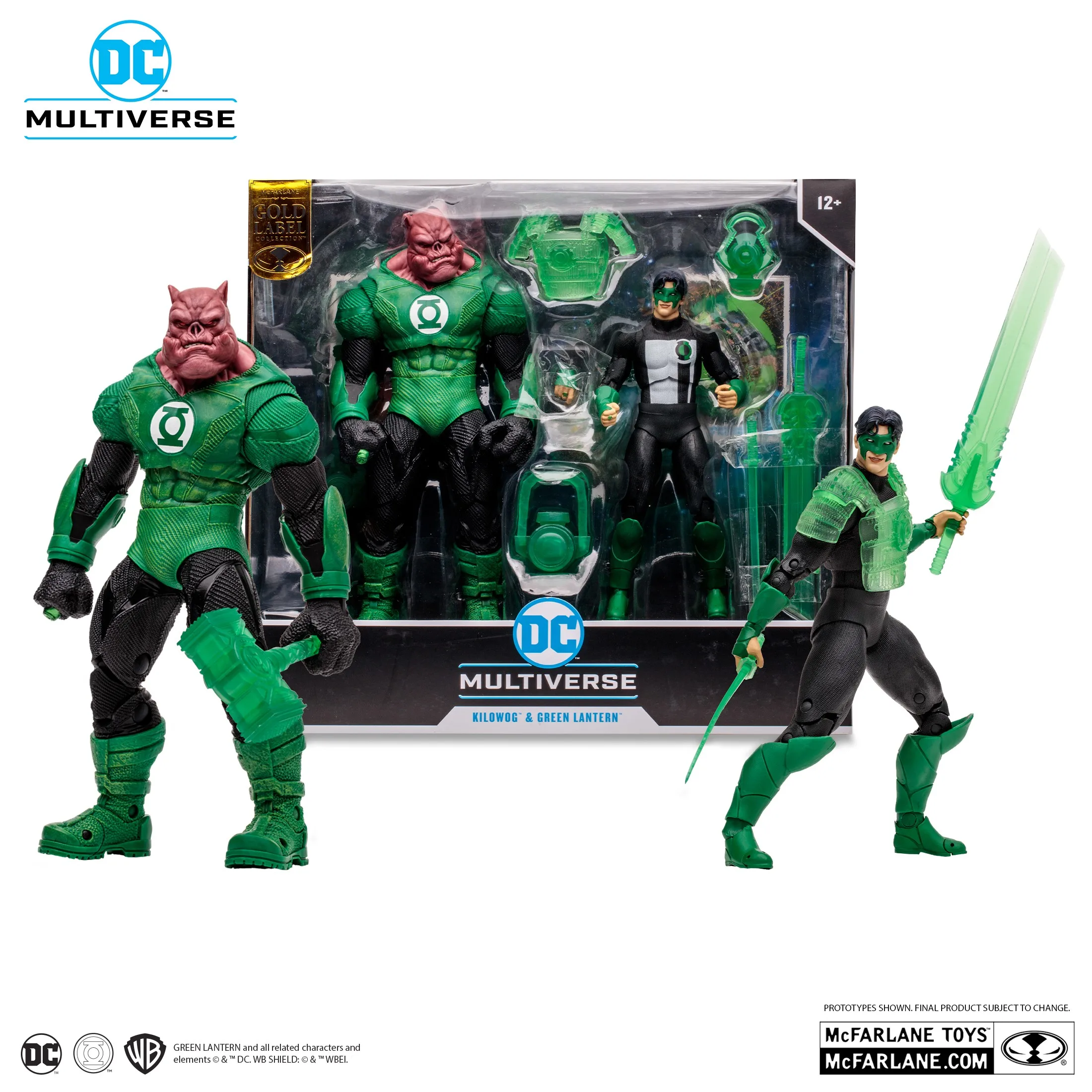 Mcfarlane Toys - Dc Multiverse Pulesog & Green Lantern 2Pk Gold Label 7 Pollici Mobile Figures Collector'S Series