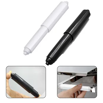 1/3PCS เปลี่ยนห้องน้ําม้วนกระดาษเพลาพลาสติกสีขาวผู้ถือม้วนห้องน้ํา Roller แกนใส่ฤดูใบไม้ผลิสําหรับอุปกรณ์ห้องน้ํา 1