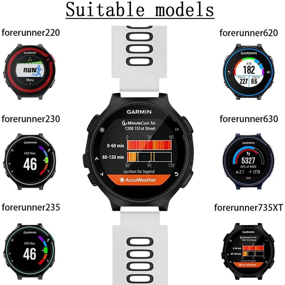 Soft Silicone Waterproof Sport Watch Band Replacement