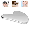 Gua Sha Natural Stainless Steel Scraper Massager Facial Skin Care Guasha Board Face Massager Board Heart Shape Body Relaxation 2