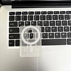 Magnetic Matte Wallet Case with Card Holder and Magsafe Compatibility (Clear)