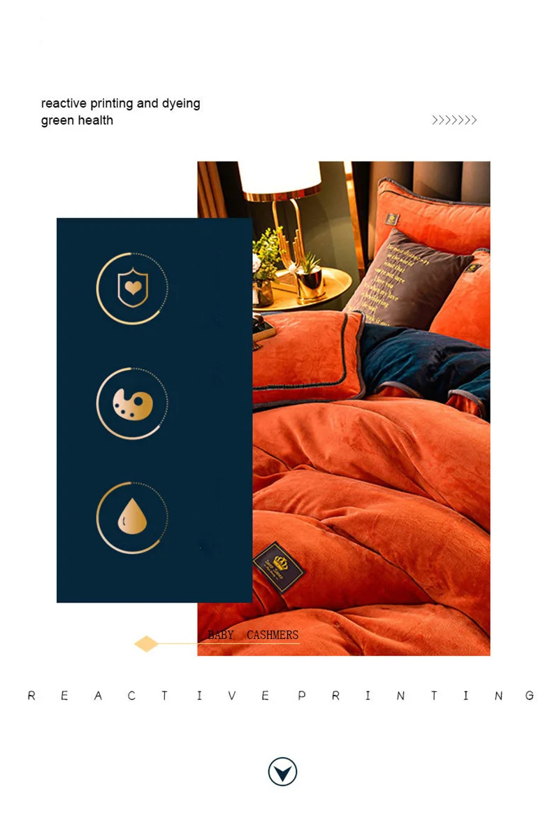 Ultra-thick Milk Fleece Winter Bedding Set Luxury Warm Comfortable Duvet Cover Set with Sheets Comforter Cover and Pillowcases