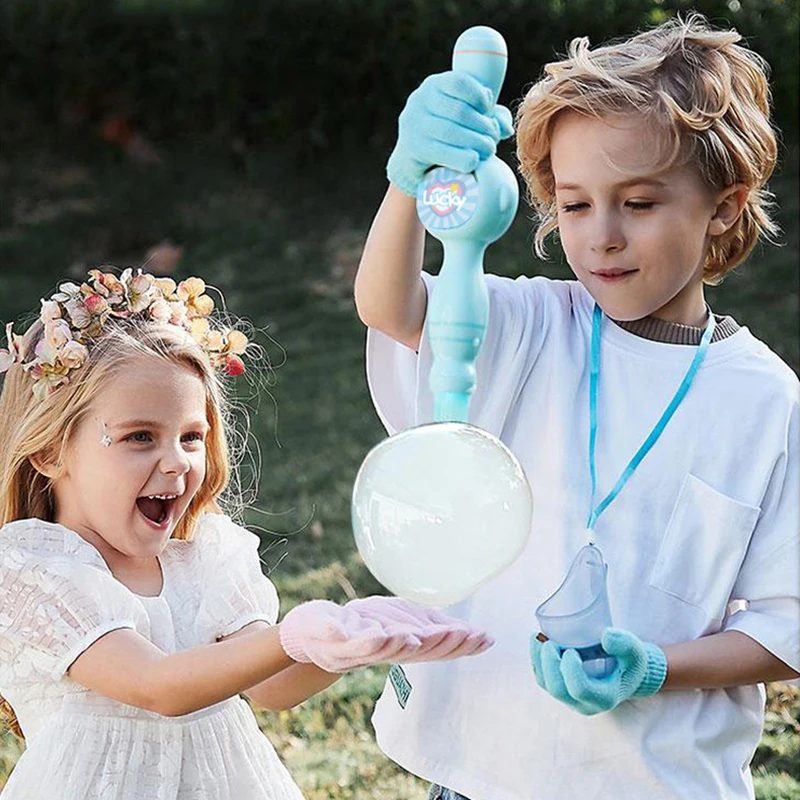 2025 Funny Summer Smoke Magic Bubble Machine Wedding Supplies Electric Kids Outdoor Toys  Automatic Bubble Blower Maker Gun 2