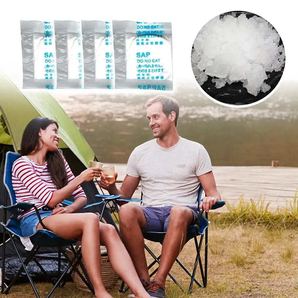 100PCS Portable Urine Coagulant Urine Absorbent Powder For Outdoor Camping Traveling Vehicle Supplies Liquid Waste Gelling TooL 2