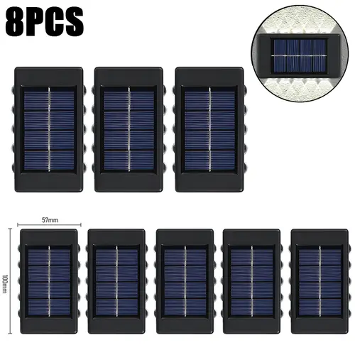 10 LED Solar Wall Lamp Outdoor Waterproof Solar Powered Light UP and Down Illuminate Home Garden Porch Yard Decoration - Image 13